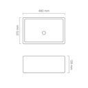 Ver imagem 3 de Cuba de Apoio para Banheiro/lavabo Cerâmica Quadrada 48 Cm Manplex