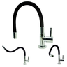 TORNEIRA FLEXÍVEL DE METAL MESA COZINHA COR PRETA - 3