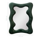 Ver imagem 3 de Espelho Decorativo Londres Veludo 67x90cm Verde Escuro