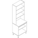 Ver imagem 2 de Cristaleira para Cozinha 4 Portas 70cm X 220cm X 52cm Rebeca
