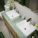 Ver imagem 6 de Cuba de Apoio para Banheiro/lavabo Cerâmica Quadrada 48 Cm Manplex