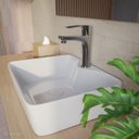 Ver imagem 1 de Cuba de Apoio para Banheiro/lavabo Cerâmica Quadrada 48 Cm Manplex