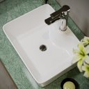 Ver imagem 7 de Cuba de Apoio para Banheiro/lavabo Cerâmica Quadrada 48 Cm Manplex