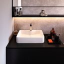 Ver mais imagens de Cuba de Apoio para Banheiro/lavabo Cerâmica Quadrada 48 Cm Manplex