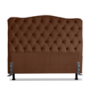 Ver imagem 2 de Cabeceira para Cama Box Solteiro 0,9 m Realeza:Suede Marrom