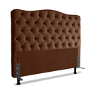 Ver imagem 1 de Cabeceira para Cama Box Solteiro 0,9 m Realeza:Suede Marrom