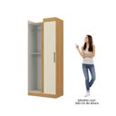 Ver imagem 6 de Guarda-roupa Canto Reto 2 Portas Paris