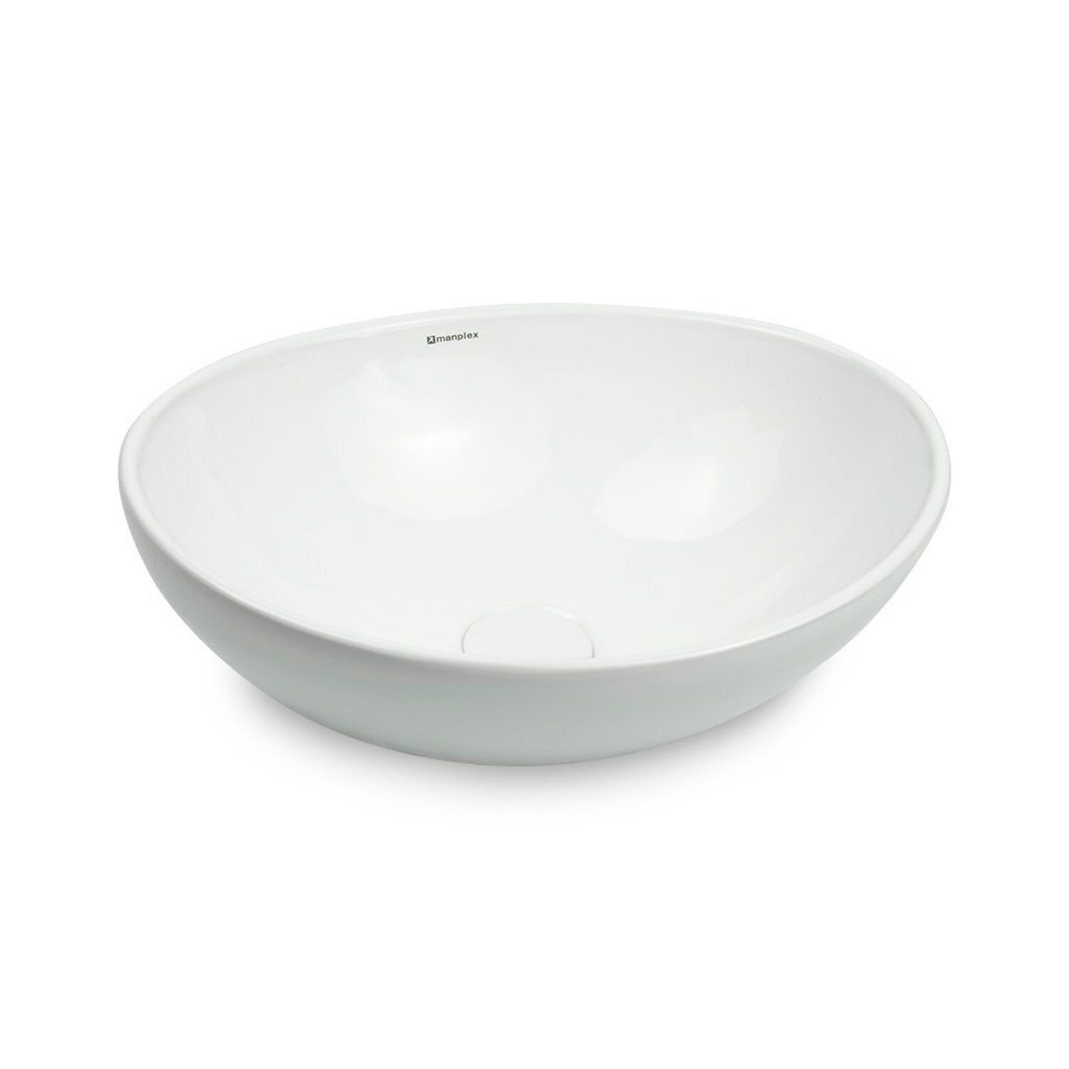 Cuba de Apoio para Banheiro/lavabo Cerâmica Redonda 41 Cm Manplex - 2