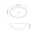 Ver imagem 4 de Cuba de Apoio para Banheiro/Lavabo Cerâmica Redonda 41 cm Manplex Branco/Brilho