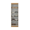 Ver imagem 6 de Guarda-Roupa Canto Reto 2 Portas Paris Off White/Cinamomo