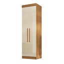Ver imagem 2 de Guarda-Roupa Canto Reto 2 Portas Paris Off White/Cinamomo