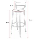 Ver imagem 5 de Banqueta Alta Ratan Hawai Preta Cappuccino Premium