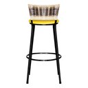 Ver imagem 3 de Banqueta Alta Ratan Hawai Preta Cappuccino Premium