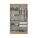 Ver imagem 4 de Guarda Roupa Paris 4P Cinamomo/Off MDP