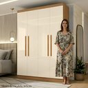 Ver imagem 5 de Guarda-roupa Canto Reto 4 Portas Paris