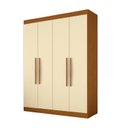 Ver imagem 2 de Guarda Roupa Paris 4P Cinamomo/Off MDP