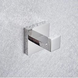 Kit Acessórios para Banheiro Aço Inox Acabamento Quadrado Cromado 4 Peças - 10