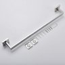 Kit Acessórios para Banheiro Aço Inox Acabamento Quadrado Cromado 4 Peças - 12
