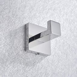 Kit Acessórios para Banheiro Aço Inox Acabamento Quadrado Cromado 4 Peças - 11