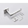 Kit Acessórios para Banheiro Aço Inox Acabamento Quadrado Cromado 4 Peças - 4