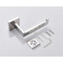 Ver imagem 4 de Kit Acessórios para Banheiro Aço Inox Acabamento Quadrado Cromado 4 Peças