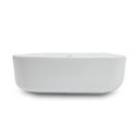 Ver imagem 5 de Cuba de Apoio para Banheiro/Lavabo Cerâmica Quadrada 39 cm Manplex Branco/Brilho