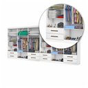 Ver imagem 6 de Closet Casal Duplo Lu 12 Portas 08 Gavetas com Espelhos Carioca Móveis