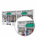 Ver imagem 7 de Closet Casal Duplo Lu 12 Portas 08 Gavetas com Espelhos Carioca Móveis