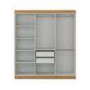 Ver imagem 5 de Guarda Roupa Casal Paris 6 Portas 2 Gavetas Paris Espresso Móveis Off White/Cinamomo