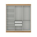 Ver imagem 5 de Guarda Roupa Casal Paris 6 Portas 2 Gavetas Paris Espresso Móveis Off White/Cinamomo