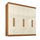Ver imagem 2 de Guarda Roupa Casal Paris 6 Portas 2 Gavetas Paris Espresso Móveis Off White/Cinamomo