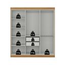 Ver imagem 6 de Guarda Roupa Casal Paris 6 Portas 2 Gavetas Paris Espresso Móveis Off White/Cinamomo