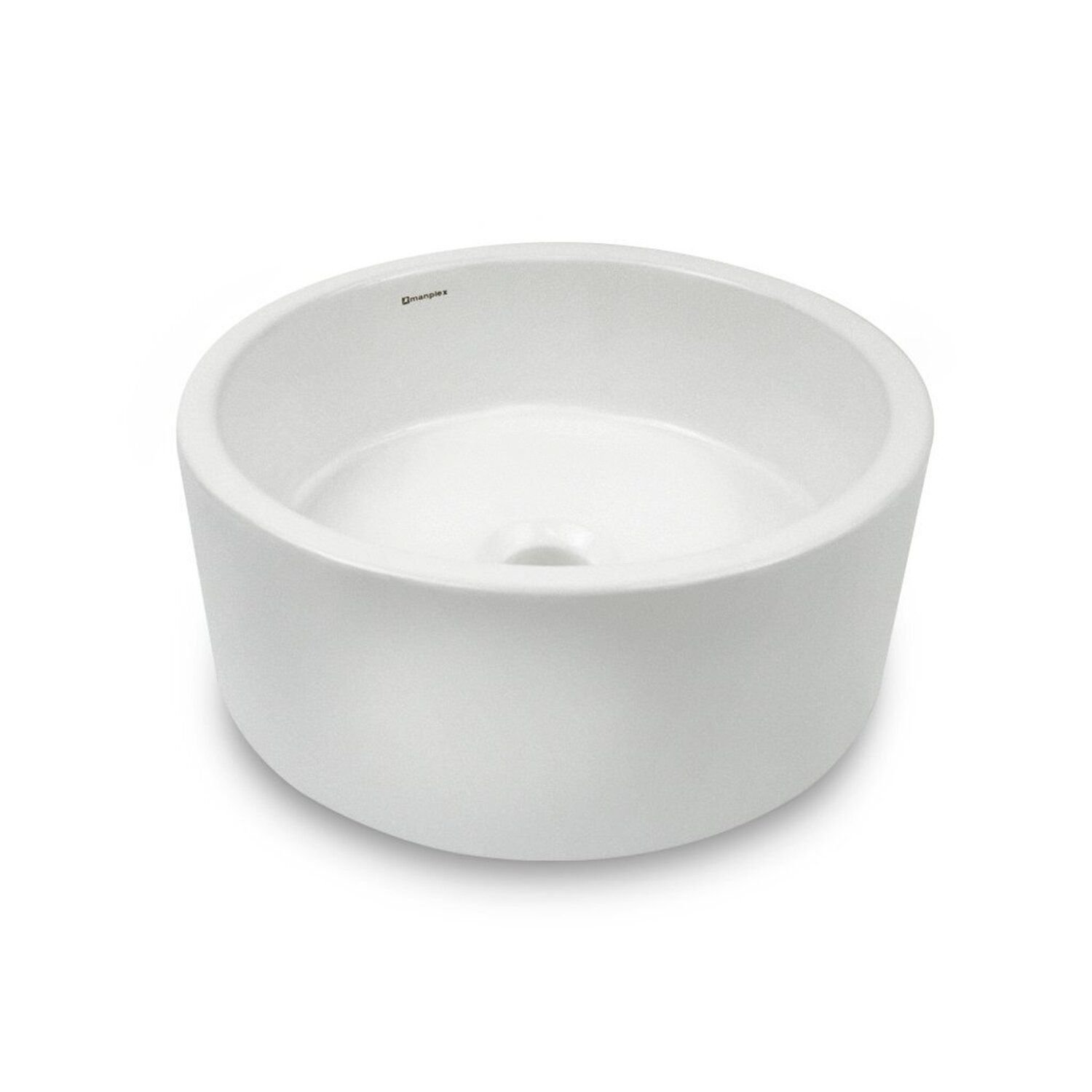 Cuba de Apoio para Banheiro/lavabo Cerâmica Redondo 36 Cm Manplex - 1