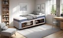 Ver imagem 1 de Cama Smartbox Solteirão Serenelife - Tecido Alpha 56