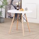 Ver imagem 2 de Mesa Sala de Jantar Redonda Eiffel 90cm Tampo Mdf Tx