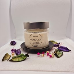Vela Aromática 140gr com Porta Vela de Aço Preto Presente - 2