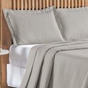 Ver imagem 2 de Cobre Leito Queen Bouti Mavie Geométrico 180 Fios 3 Peças - Cinza