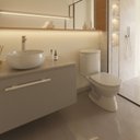 Ver imagem 6 de Cuba de Apoio para Banheiro/lavabo Cerâmica Redondo 31 Cm Manplex