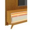 Rack com Painel 2.2 Retrô com LED Requinte Naturale com Off White - Gelius Móveis - 3