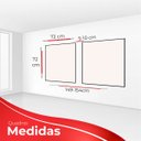 Ver imagem 4 de kit com 2 Quadros Decorativos Abstratos com Moldura e Vidro para Sala Quarto Escritórios e Clínicas