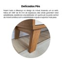 Ver imagem 7 de Kit 3 Peças com Rack para Tv até 75 Polegadas, Buffet e Mesa de Centro Charlotte