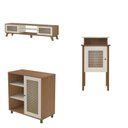 Ver imagem 2 de Kit 3 Peças com Rack para Tv até 75 Polegadas, Buffet e Mesa de Centro Charlotte