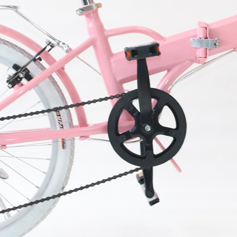 Bicicleta Dobrável Fenix Rosa Ligth - Kit Marcha Shimano - 6 Velocidades - 3
