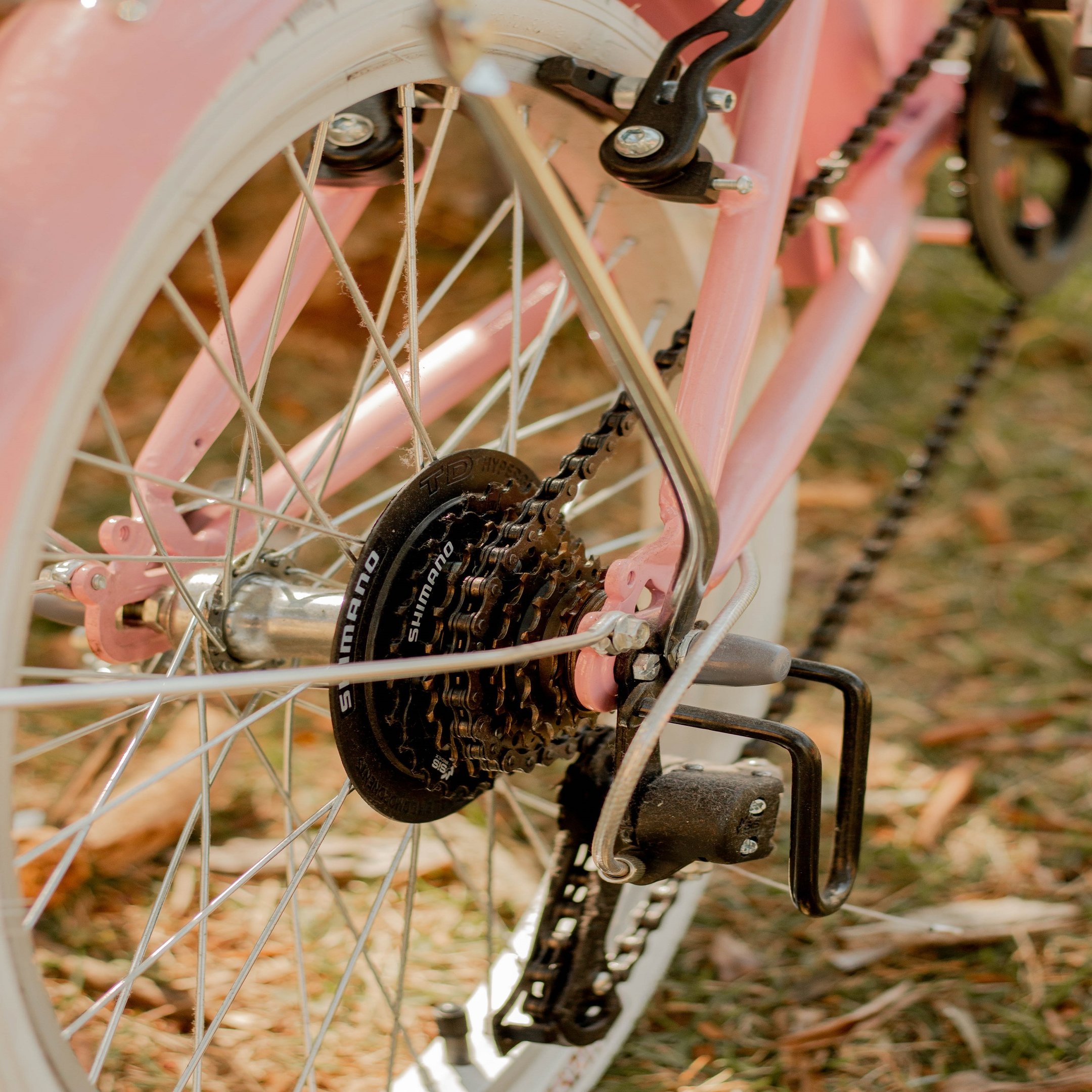 Bicicleta Dobrável Fenix Rosa Ligth - Kit Marcha Shimano - 6 Velocidades - 6