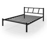 Cama Casal Bruna 100% de Aço Estilo Industrial Preto - 2