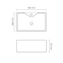 Ver imagem 4 de Cuba de Apoio para Banheiro/lavabo Cerâmica Quadrada 48 Cm Manplex