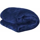 Ver imagem 1 de Cobertor Casal Manta Microfibra Lisa Soft Veludo 2,20mx1.80m:Azul Marinho