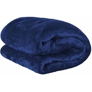 Cobertor Casal Manta Microfibra Lisa Soft Veludo 2,20mx1.80m:Azul Marinho
