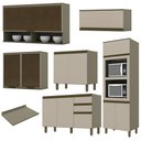 Ver imagem 3 de Cozinha Completa 6 Peças Connect Duna/cristal com Aéreo Vidro - Móveis Henn