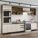 Ver imagem 2 de Cozinha Completa 6 Peças Connect Duna/cristal com Aéreo Vidro - Móveis Henn
